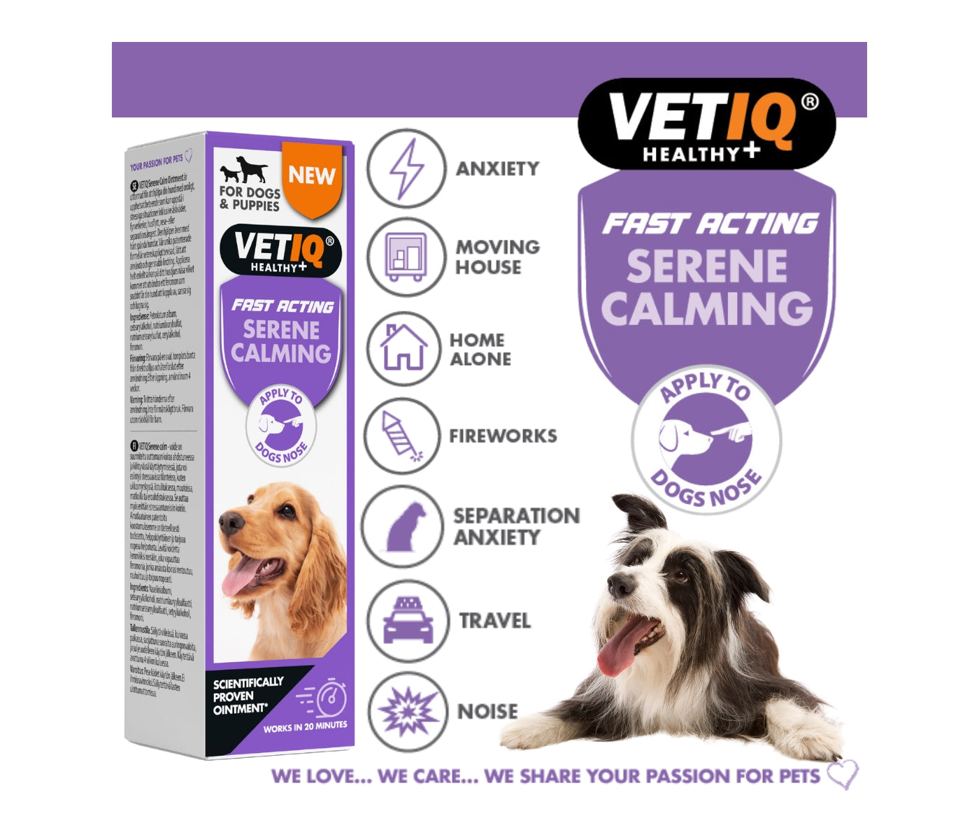 VETIQ - Serene Calming Ointment for Dogs - Buy Online SPR Centre UK