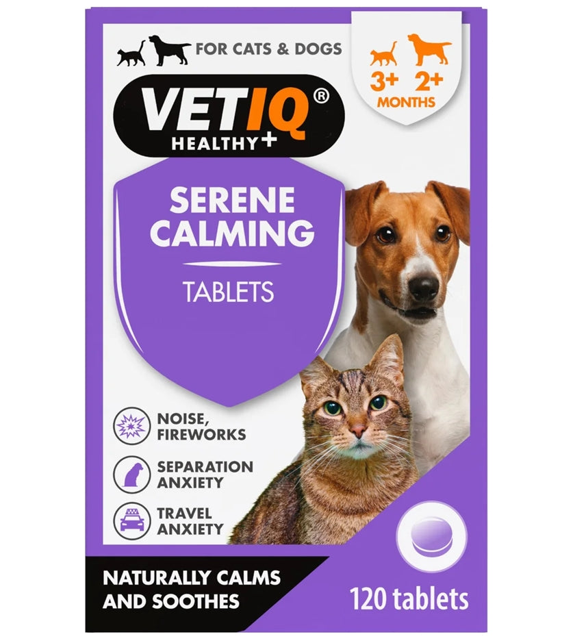 VETIQ - Serene Calming Tablets for Cats & Dogs - 120 tablets - Buy Online SPR Centre UK
