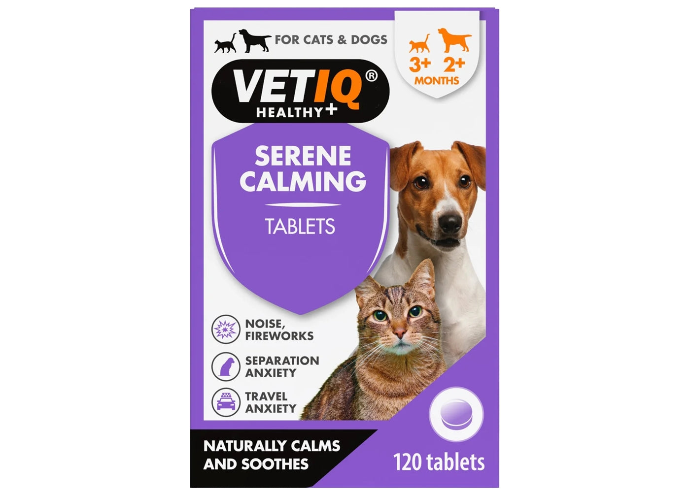 VETIQ - Serene Calming Tablets for Cats & Dogs - 120 tablets - Buy Online SPR Centre UK