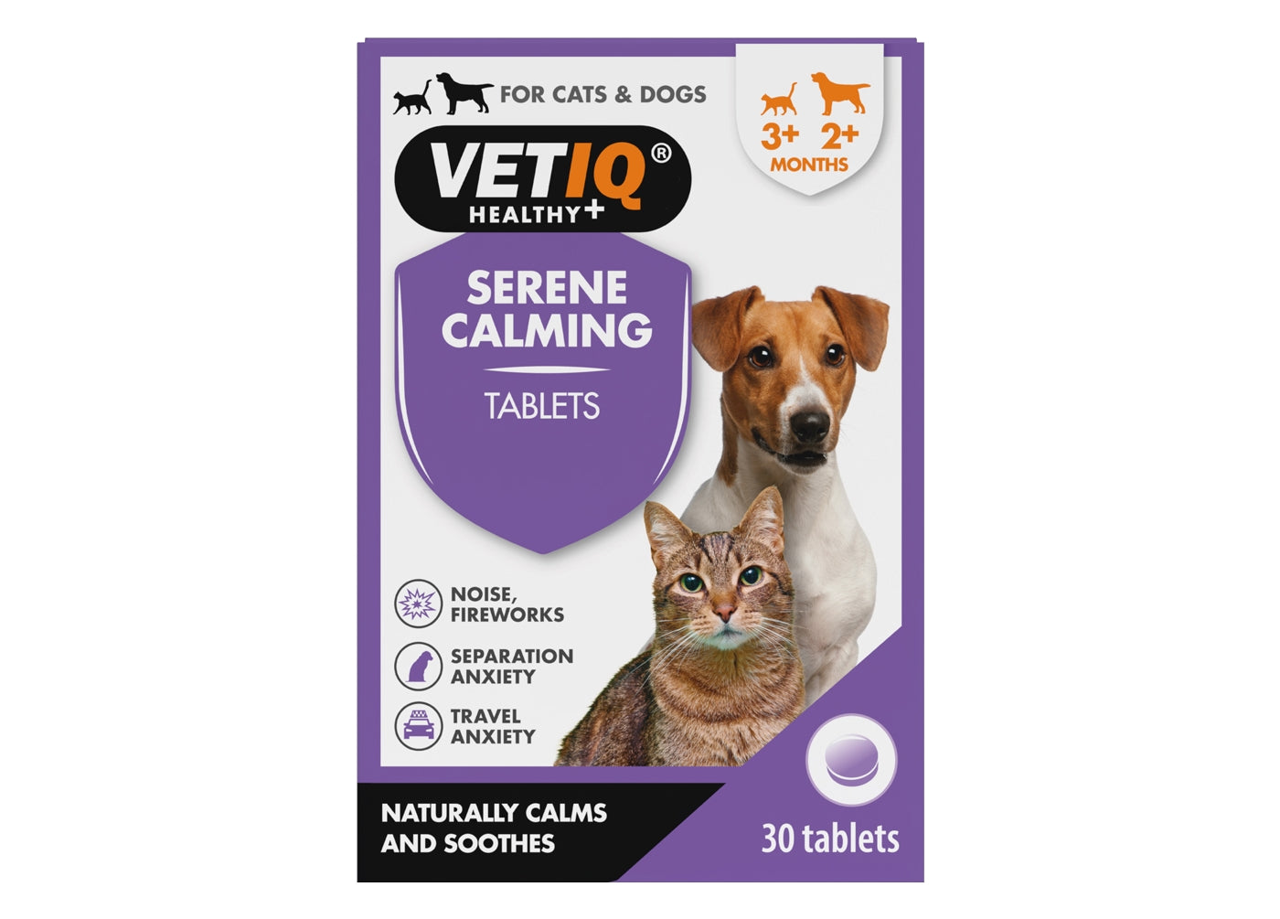 VETIQ - Serene Calming Tablets for Cats & Dogs - 30 tablets - Buy Online SPR Centre UK