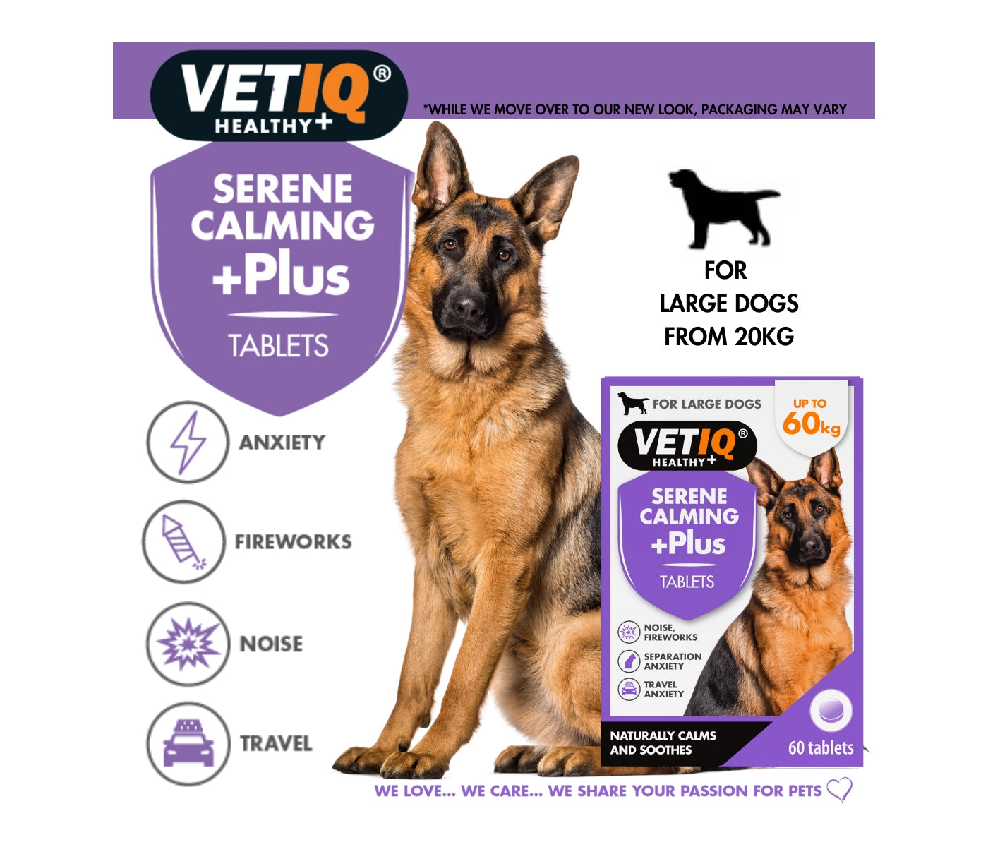 VETIQ - Serene Calming +Plus Tablets - 60 tablets - Buy Online SPR Centre UK