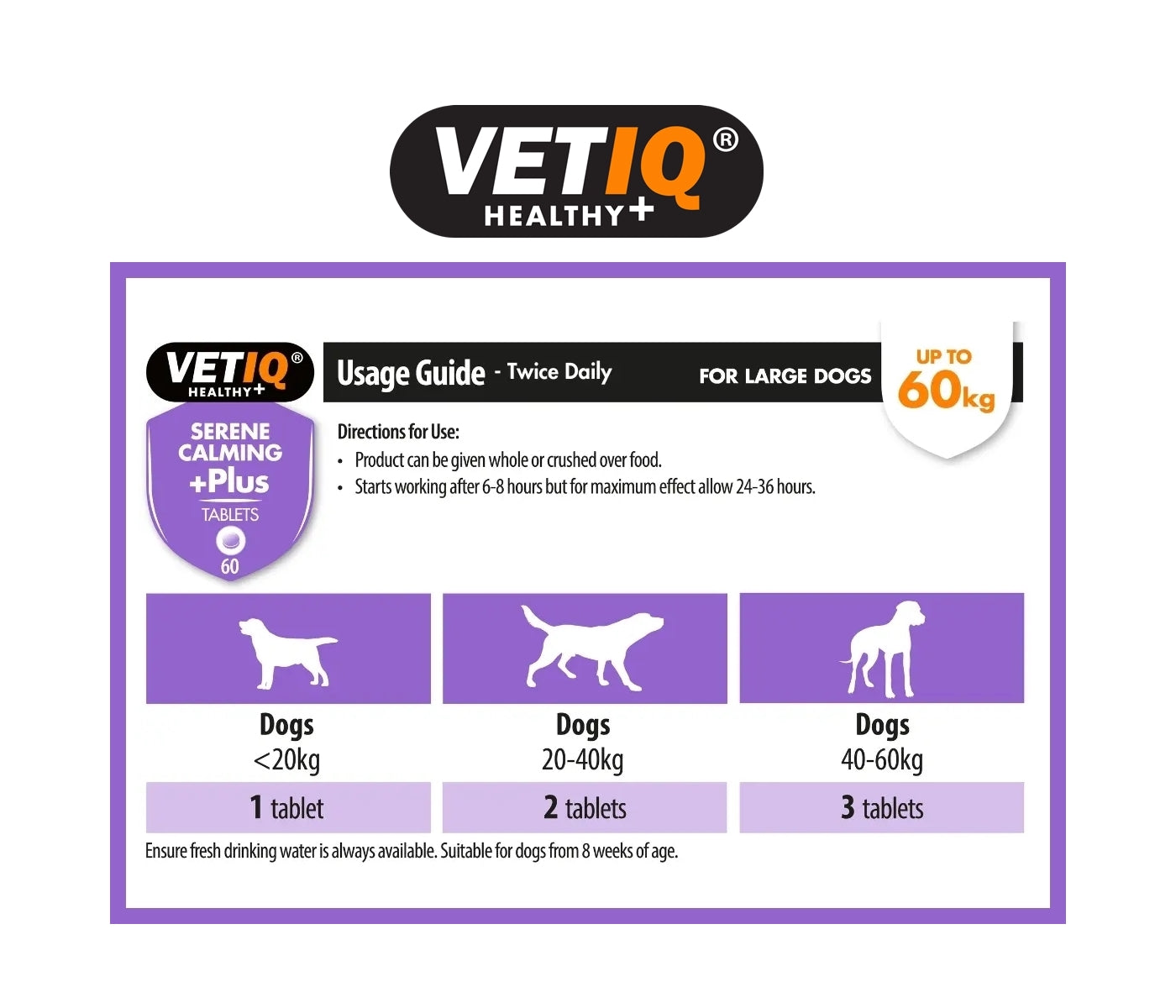VETIQ - Serene Calming +Plus Tablets - 60 tablets - Buy Online SPR Centre UK