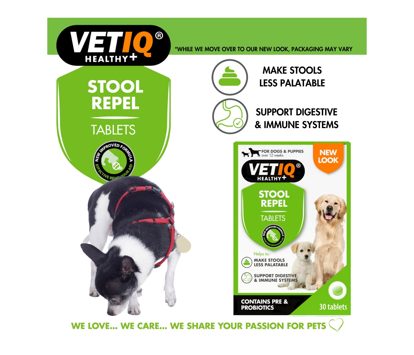 VETIQ - Stool Repel Tablets - Buy Online SPR Centre UK