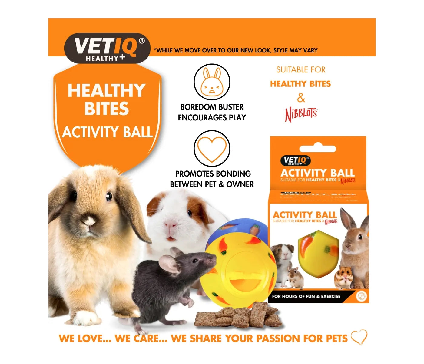 Vet IQ - Activity Ball For Small Animals - Buy Online SPR Centre UK