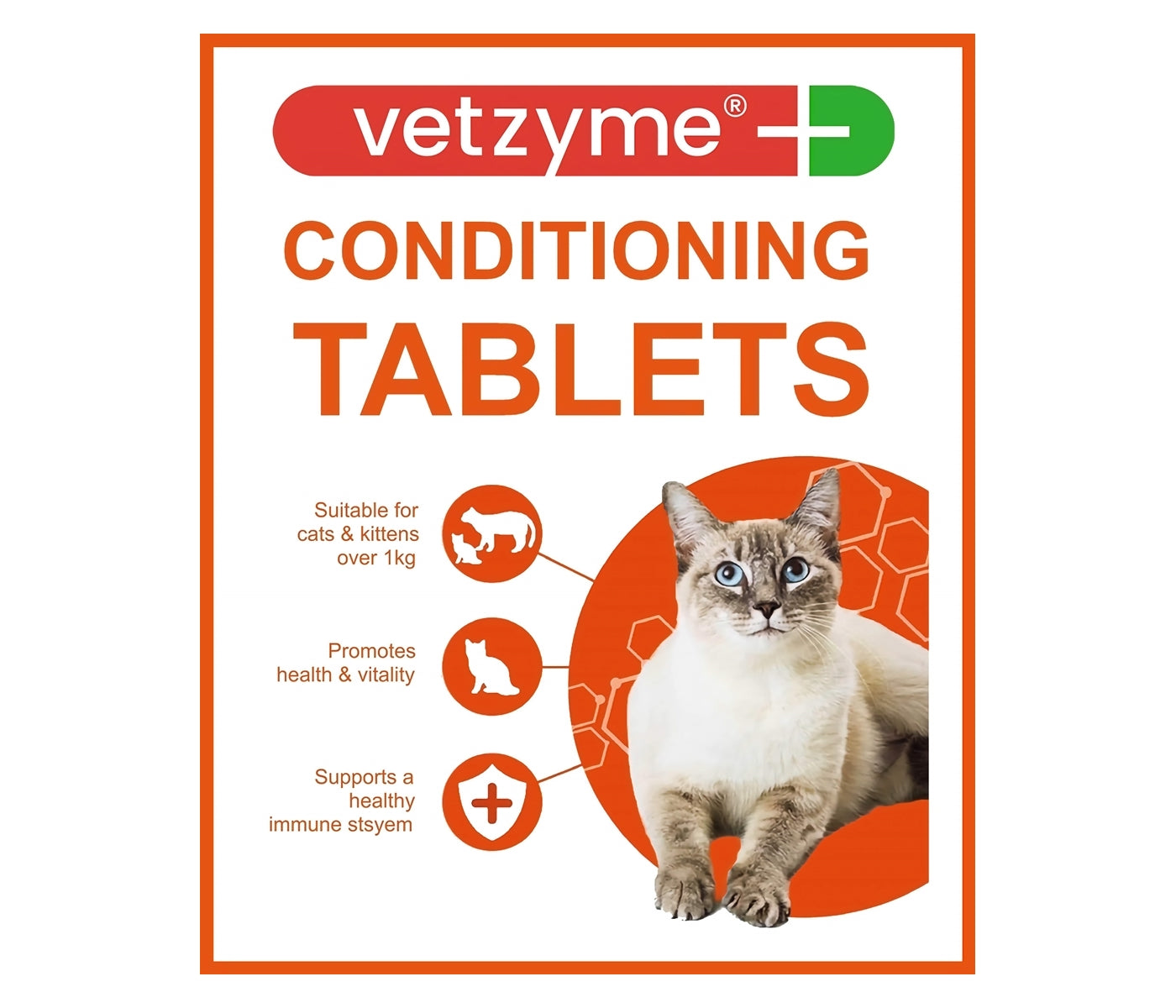 Vetzyme - Conditioning Tablets for Cats - Buy Online SPR Centre UK