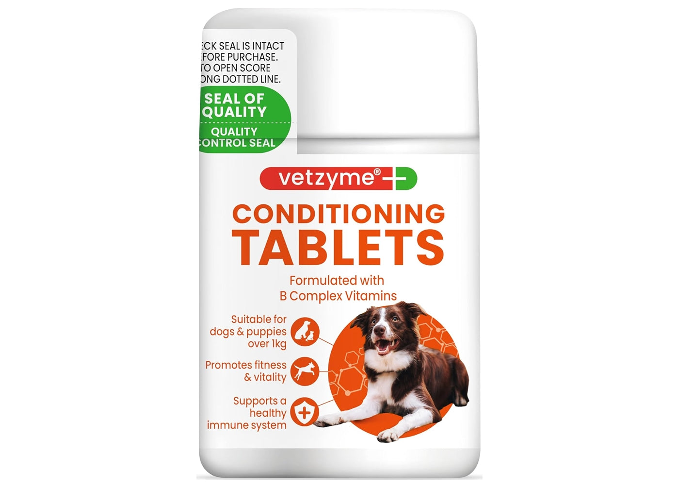 Vetzyme Conditioning Tablets for Dogs - 100 Tablets - Buy Online SPR Centre UK