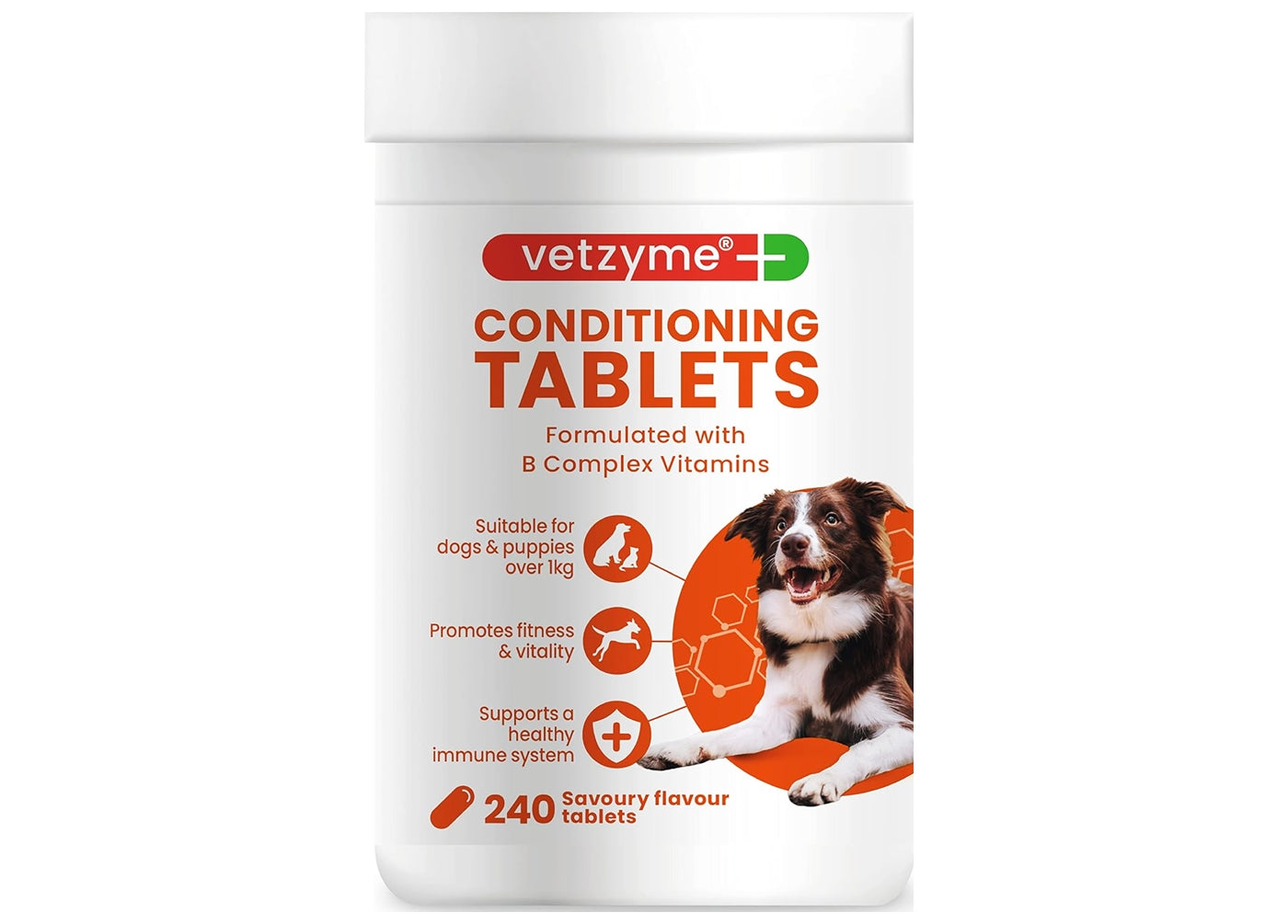 Vetzyme Conditioning Tablets for Dogs - 240 Tablets - Buy Online SPR Centre UK
