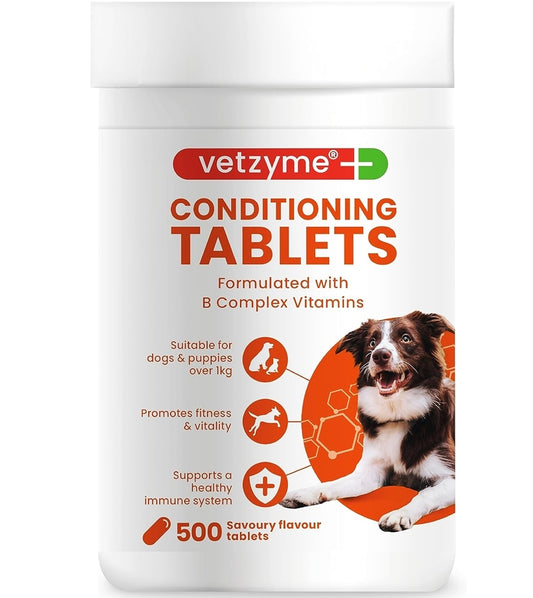 Vetzyme Conditioning Tablets for Dogs - 500 Tablets - Buy Online SPR Centre UK