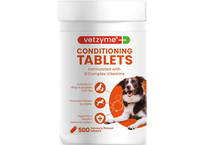 Vetzyme Conditioning Tablets for Dogs - 500 Tablets - Buy Online SPR Centre UK