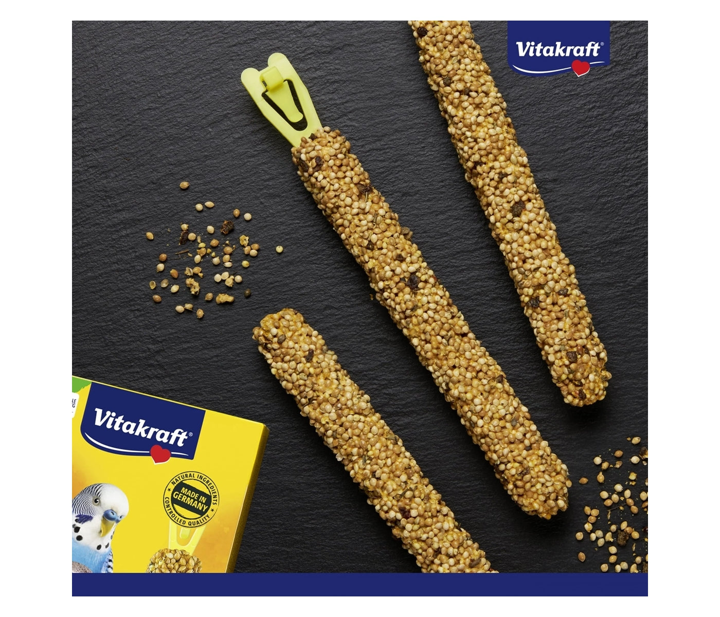 Vitakraft - Budgie Kräcker Trio Mix with Orange, Kiwi & Banana - 3 Pack - Buy Online SPR Centre UK