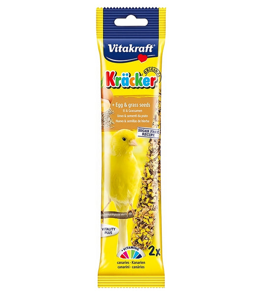 Vitakraft - Canary Kräcker Egg & Grass Seeds Sticks - 2 Pack - Buy Online SPR Centre UK