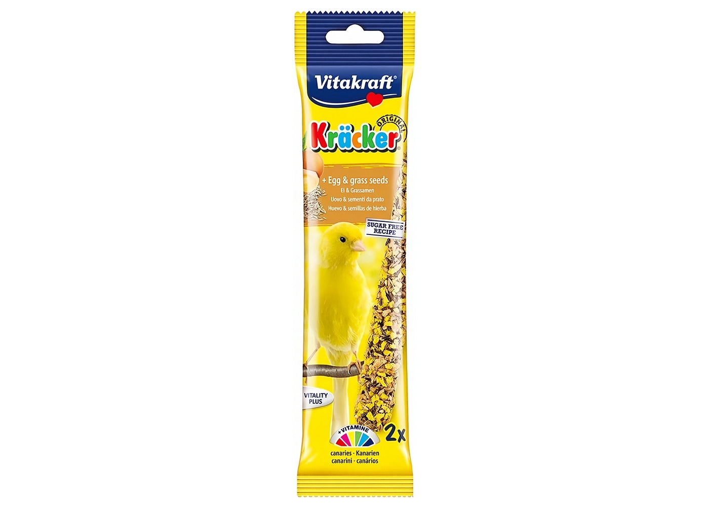 Vitakraft - Canary Kräcker Egg & Grass Seeds Sticks - 2 Pack - Buy Online SPR Centre UK