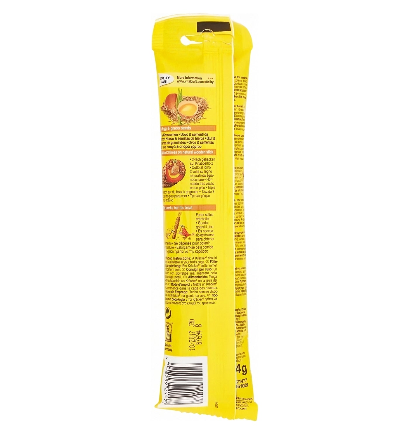 Vitakraft - Canary Kräcker Egg & Grass Seeds Sticks - 2 Pack - Buy Online SPR Centre UK
