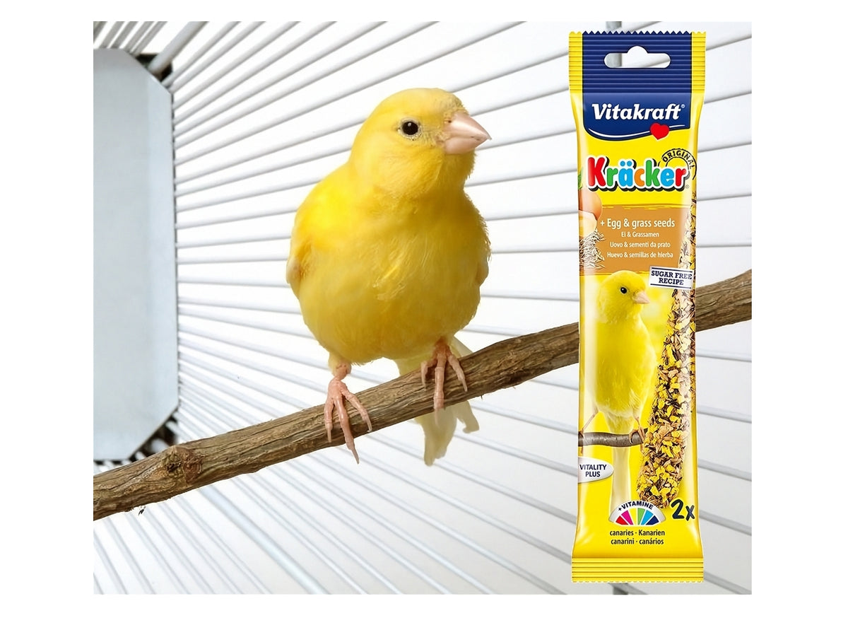 Vitakraft - Canary Kräcker Egg & Grass Seeds Sticks - 2 Pack - Buy Online SPR Centre UK