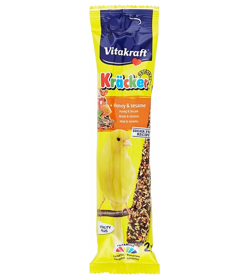 Vitakraft - Canary Kräcker Honey & Sesame Sticks - 2 Pack - Buy Online SPR Centre UK