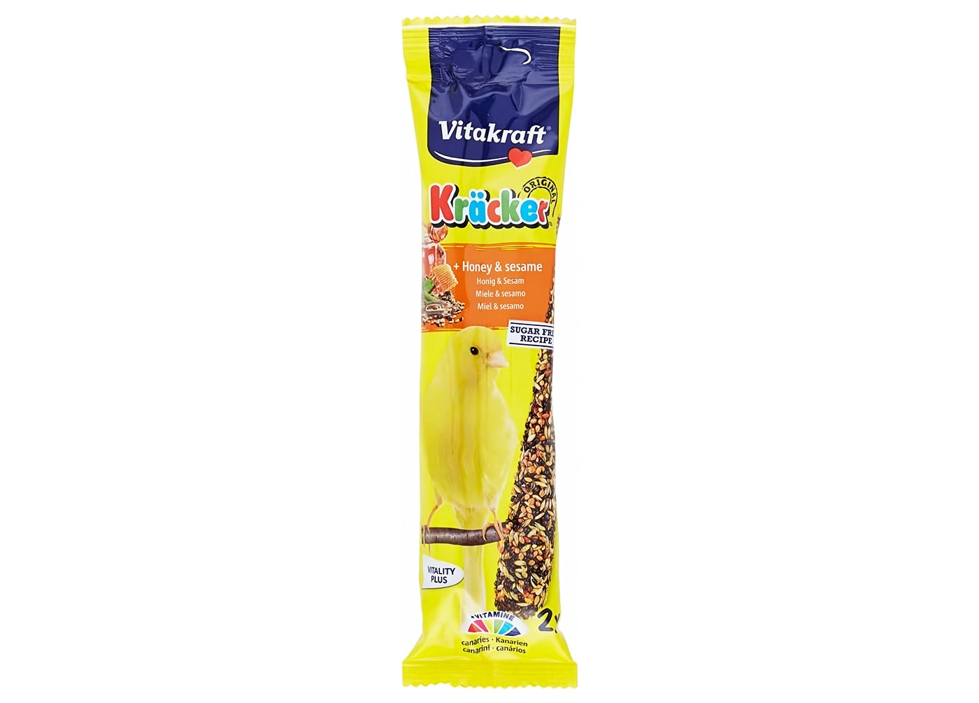 Vitakraft - Canary Kräcker Honey & Sesame Sticks - 2 Pack - Buy Online SPR Centre UK
