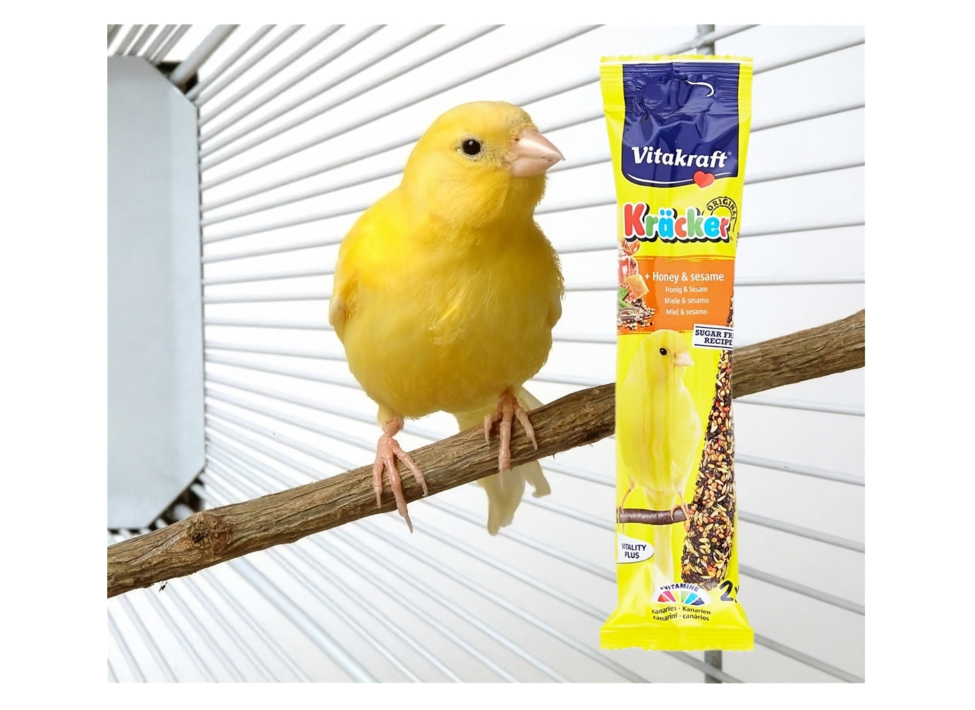 Vitakraft - Canary Kräcker Honey & Sesame Sticks - 2 Pack - Buy Online SPR Centre UK