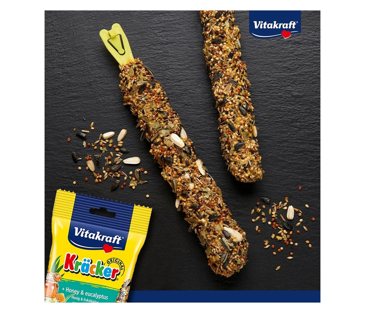 Vitakraft - Cockatiel Kräcker Honey & Eucalyptus Sticks - Buy Online SPR Centre UK
