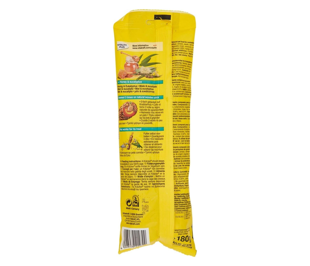 Vitakraft - Cockatiel Kräcker Honey & Eucalyptus Sticks - Buy Online SPR Centre UK