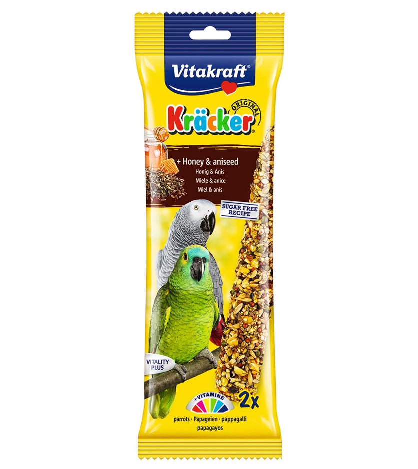 Vitakraft - Parrot Kräcker Honey & Aniseed Sticks - Buy Online SPR Centre UK
