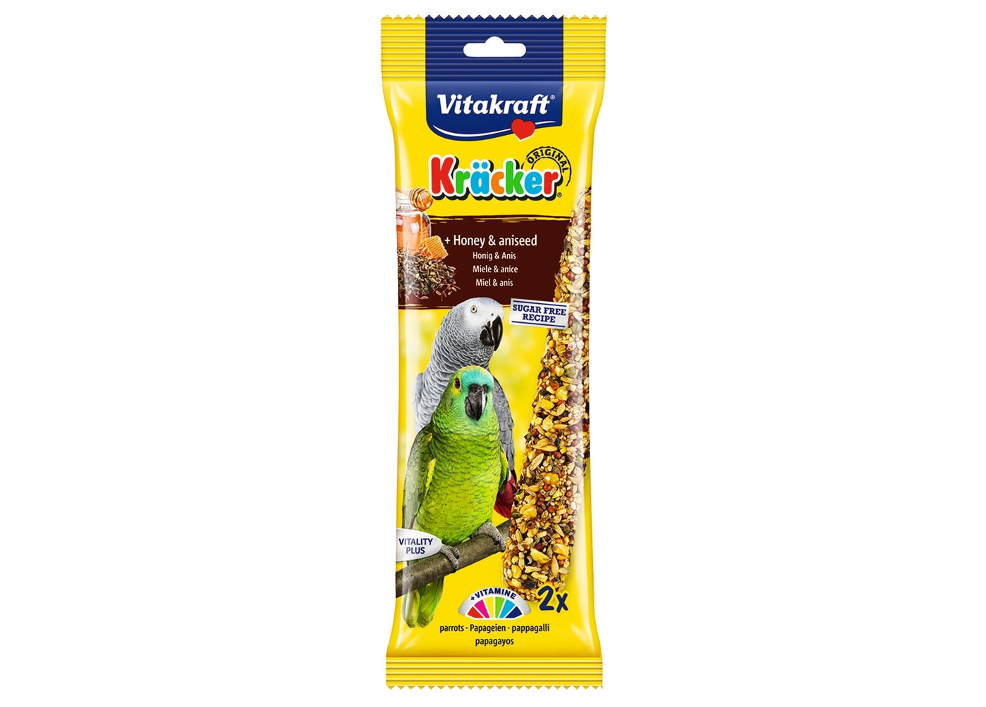Vitakraft - Parrot Kräcker Honey & Aniseed Sticks - Buy Online SPR Centre UK