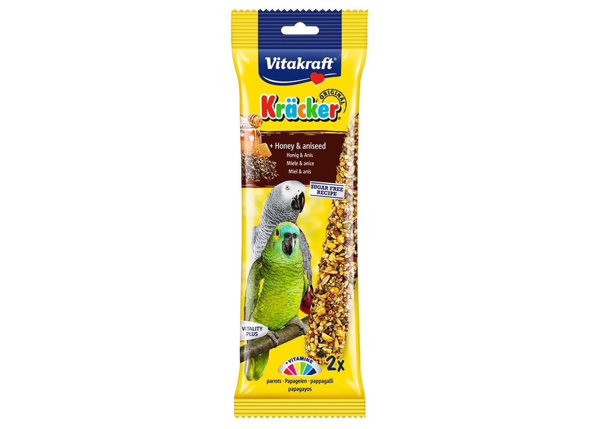 Vitakraft - Parrot Kräcker Honey & Aniseed Sticks - Buy Online SPR Centre UK
