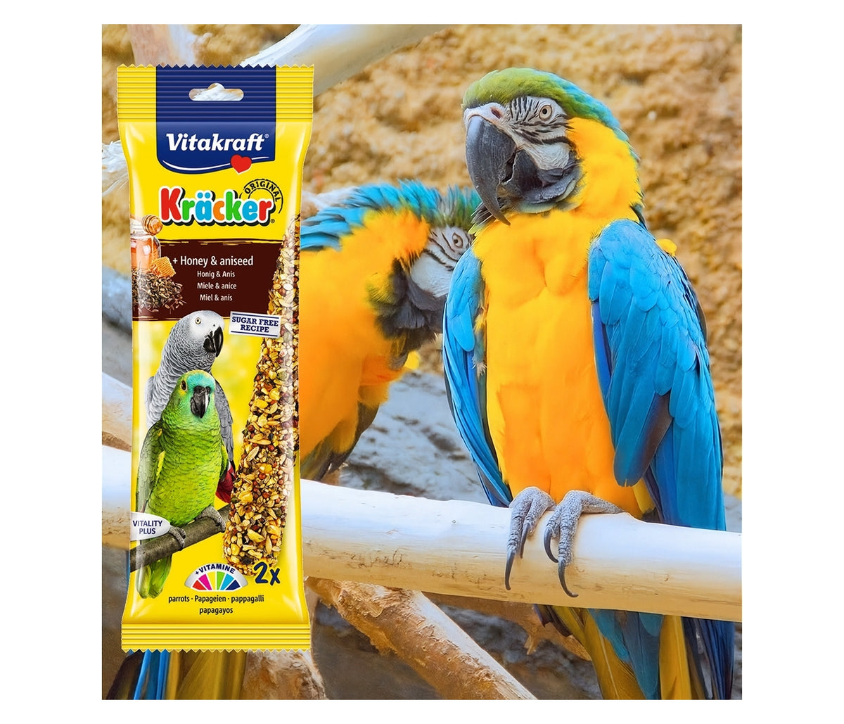 Vitakraft - Parrot Kräcker Honey & Aniseed Sticks - Buy Online SPR Centre UK