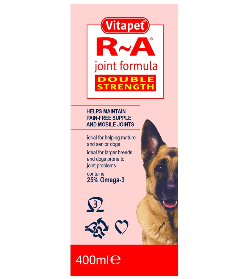 Vitapet - R-A Joint Formula for Dogs (Double Strength) 400ml - Buy Online SPR Centre UK