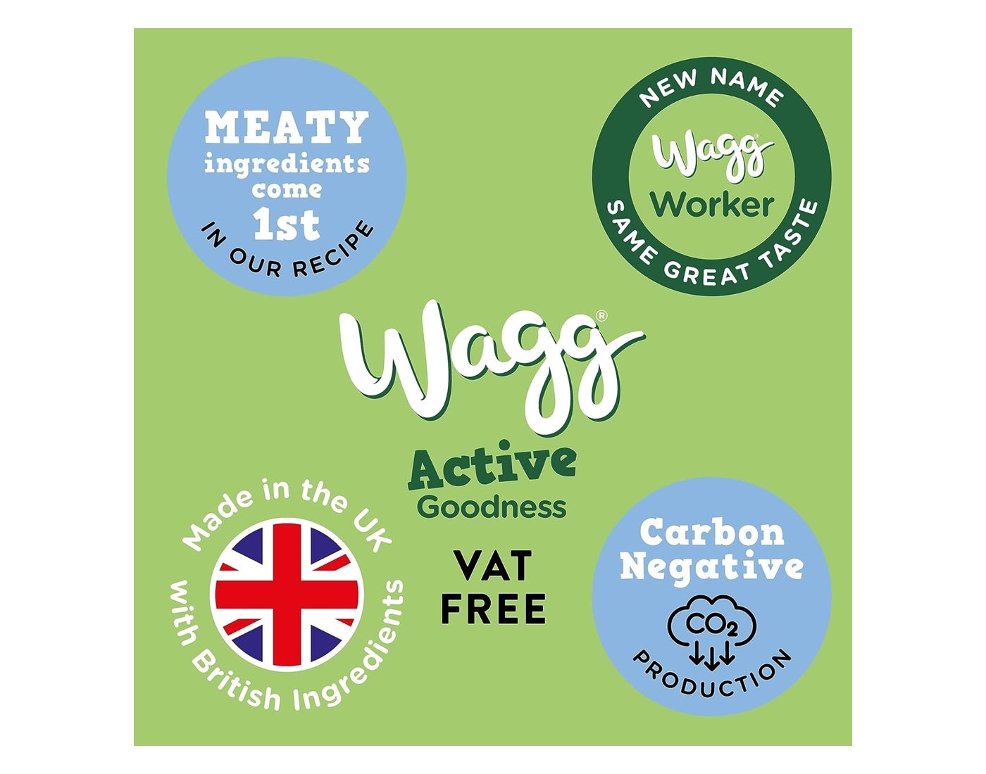 Wagg - Active Goodness Working Dog Food with Beef & Veg 12kg - Buy Online SPR Centre UK