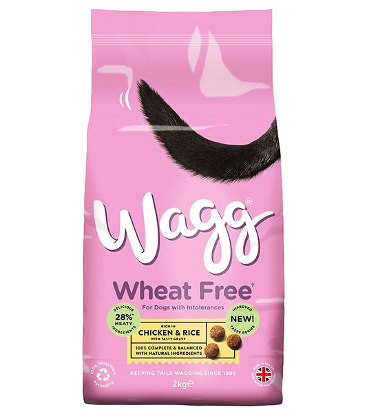 Wagg - Complete Wheat Free Dog Food with Chicken & Rice 2kg - Buy Online SPR Centre UK
