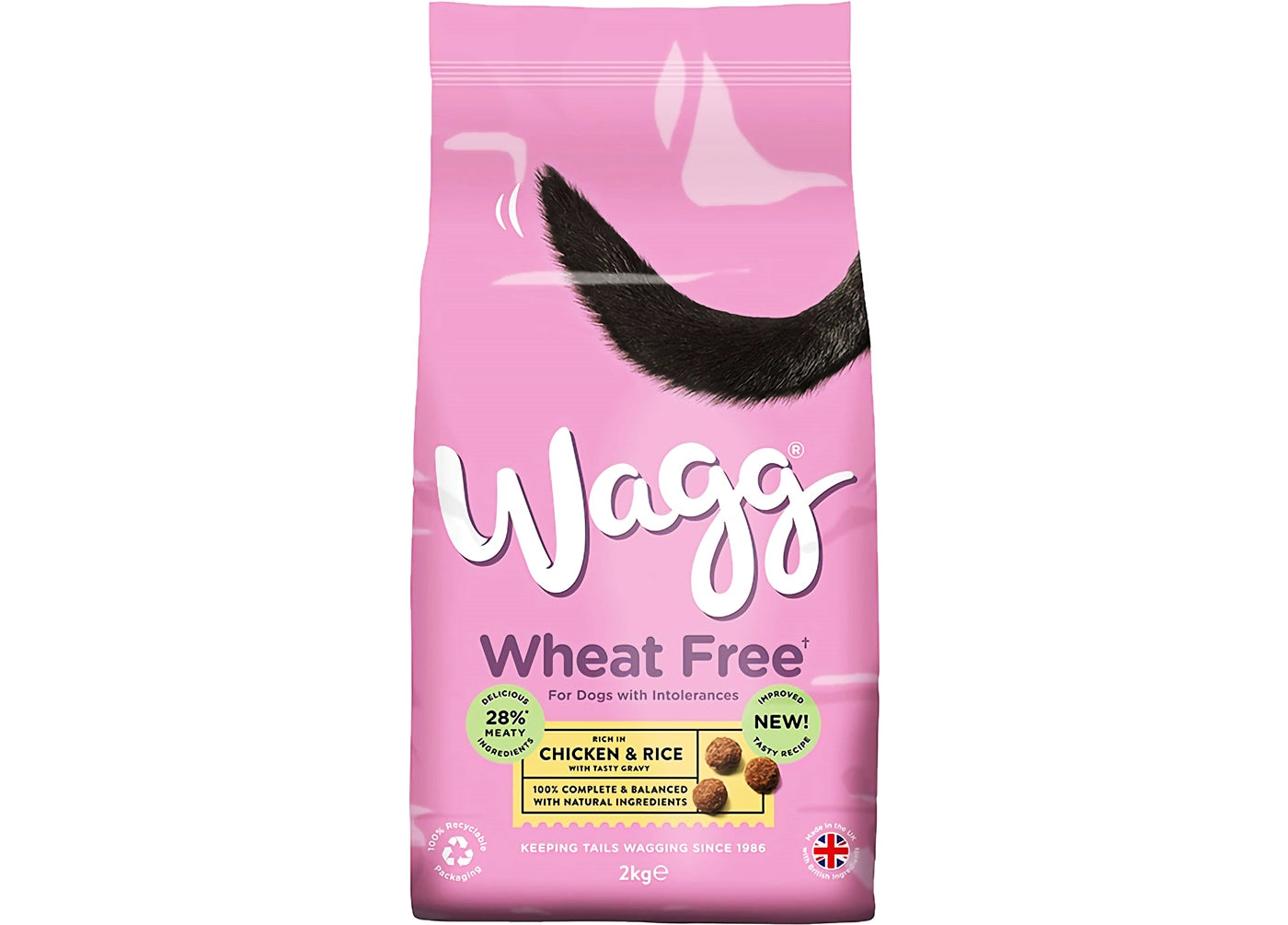 Wagg - Complete Wheat Free Dog Food with Chicken & Rice 2kg - Buy Online SPR Centre UK