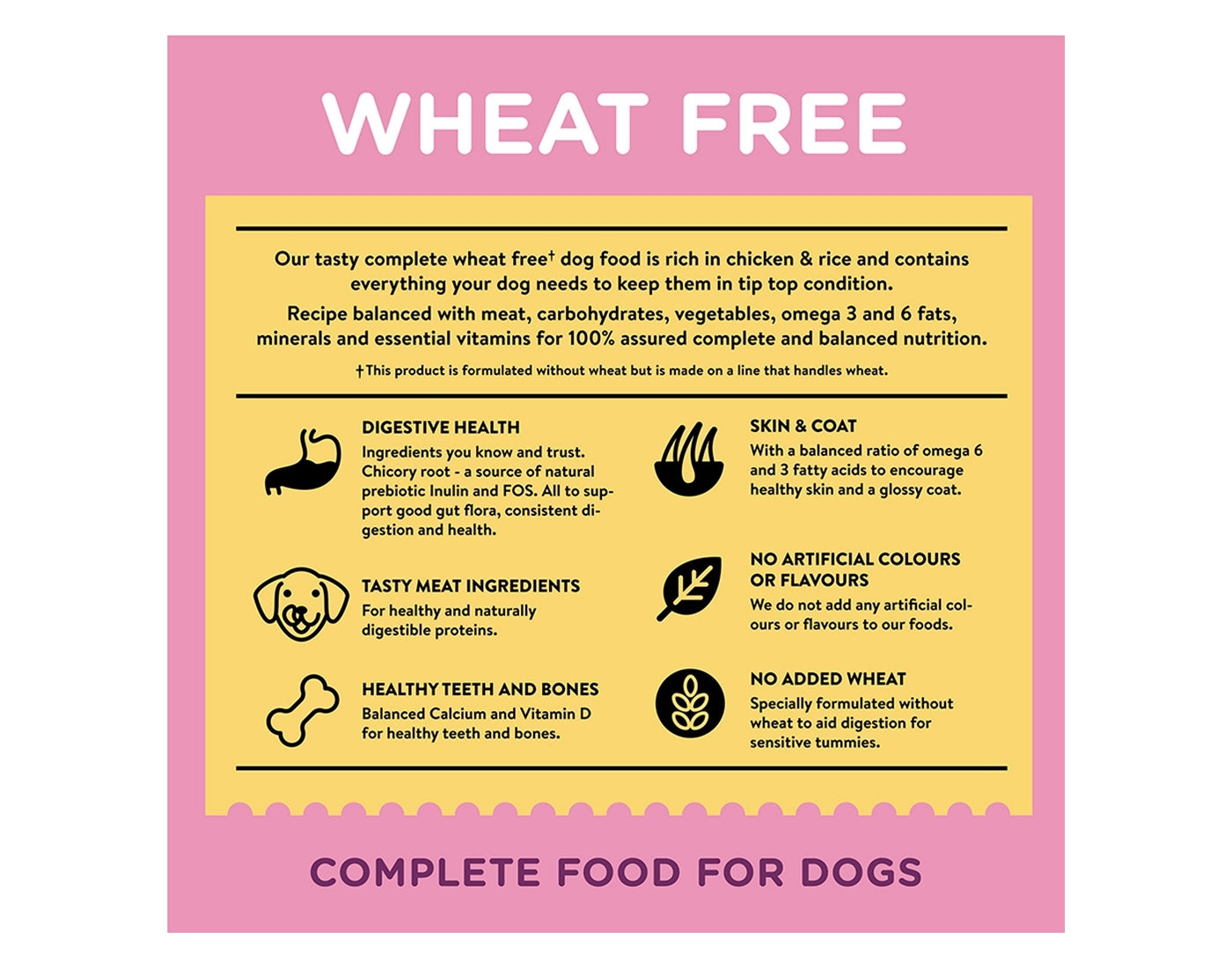 Wagg - Complete Wheat Free Dog Food with Chicken & Rice 2kg - Buy Online SPR Centre UK