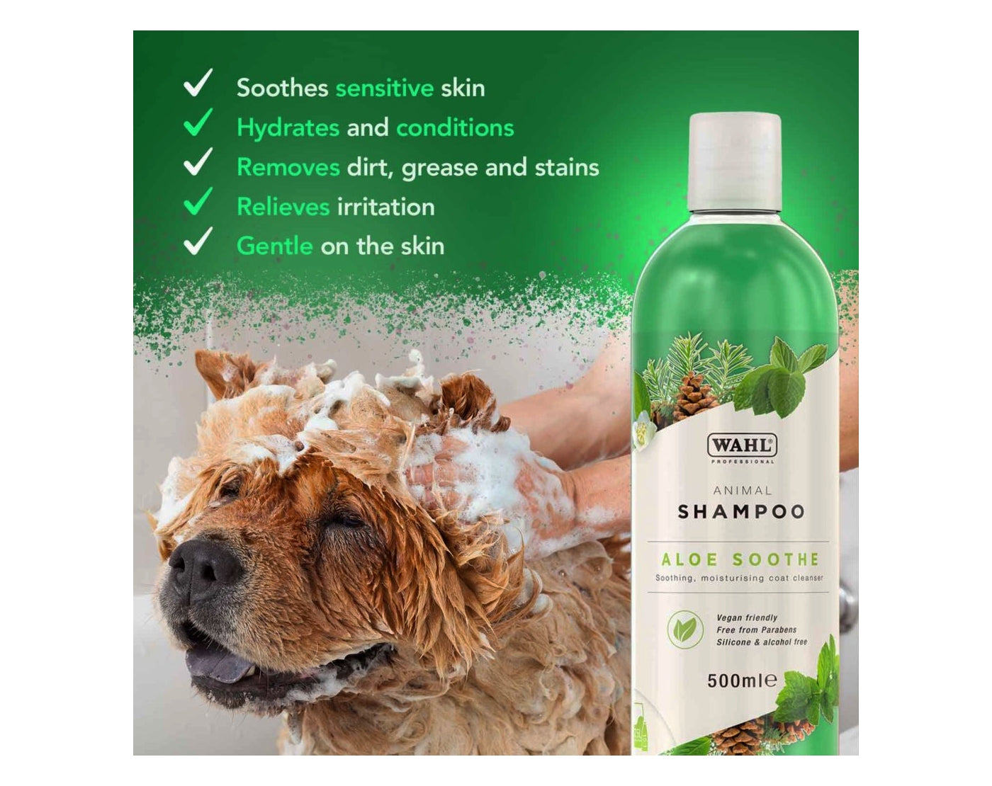 Wahl - Aloe Soothe Animal Shampoo 500ml | Buy Online SPR Centre UK