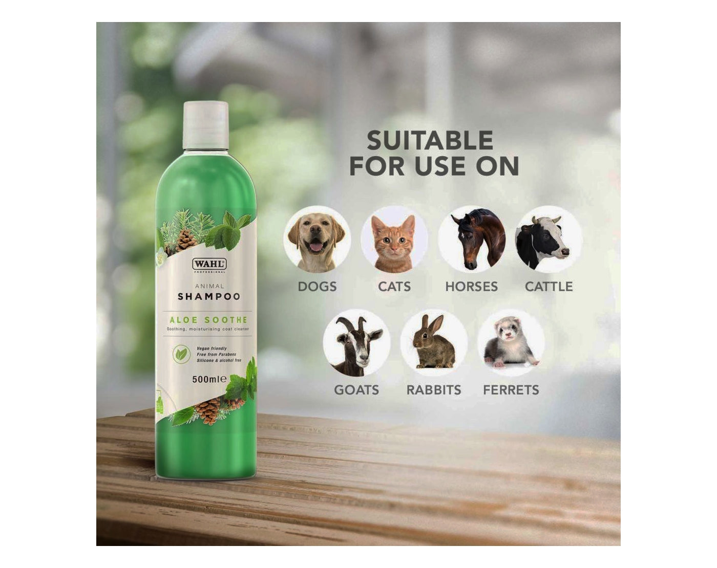 Wahl - Aloe Soothe Animal Shampoo 500ml | Buy Online SPR Centre UK