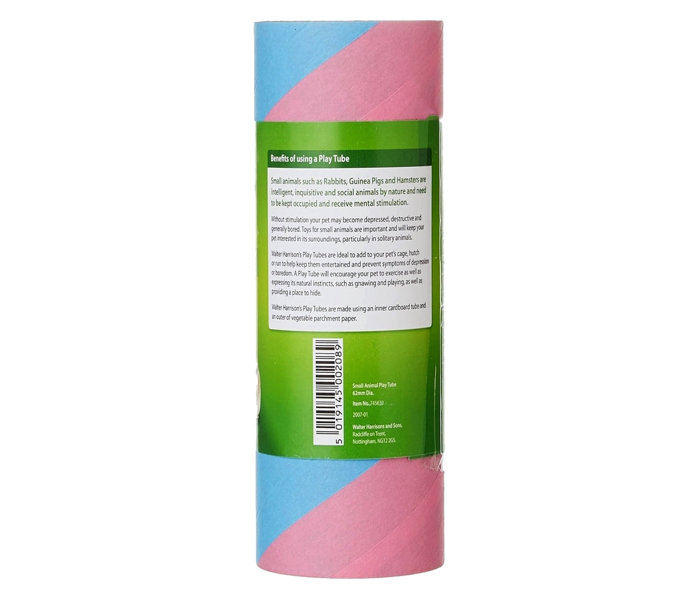 Walter Harrison's - Small Animal Play Tube (Small) - Buy Online SPR Centre UK