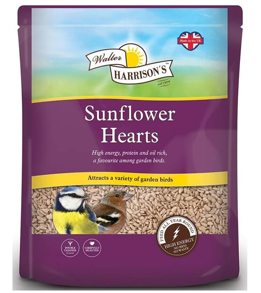 Walter Harrison's - Sunflower Hearts 2kg - Buy Online SPR Centre UK