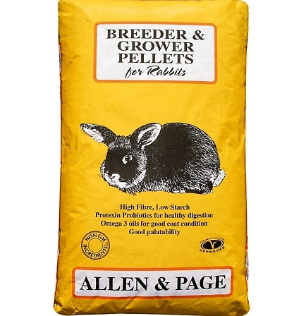 Allen & Page - Rabbit Breeder & Grower Pellets - 20kg
