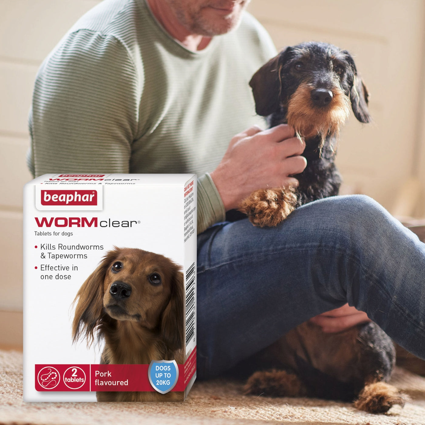 Beaphar - WORMclear® Worming Tablets for Dogs up to 20kg (2 Pack)