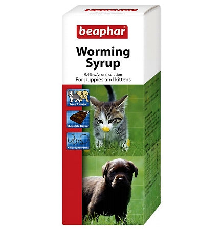 Beaphar - Worming Syrup for Puppies and Kittens - 45ml