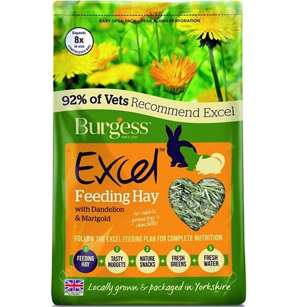Burgess Excel - Feeding Hay with Dandelion & Marigold - 1kg