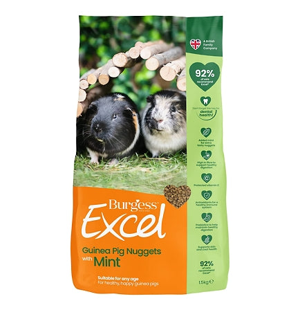 Burgess Excel - Guinea Pig Nuggets with Mint - 1.5kg