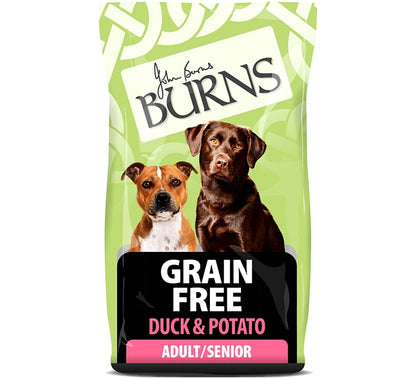 Burns - Grain Free Adult/Senior Dog Food (Duck & Potato) - 2kg