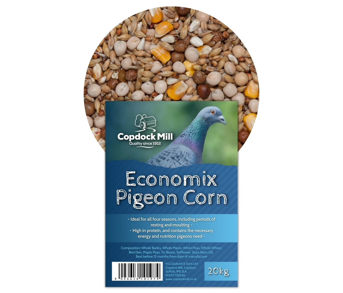 Copdock Mill Copdock Mill - Economix Pigeon Corn - 20kg – SPR Centre