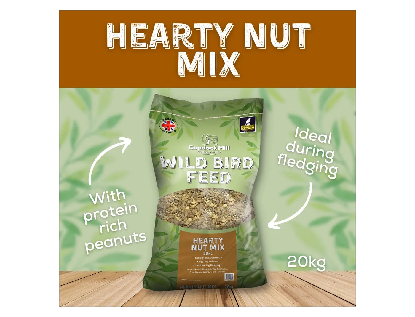 Copdock Mill - Hearty Nut Mix 1kg - Buy Online SPR Centre UK