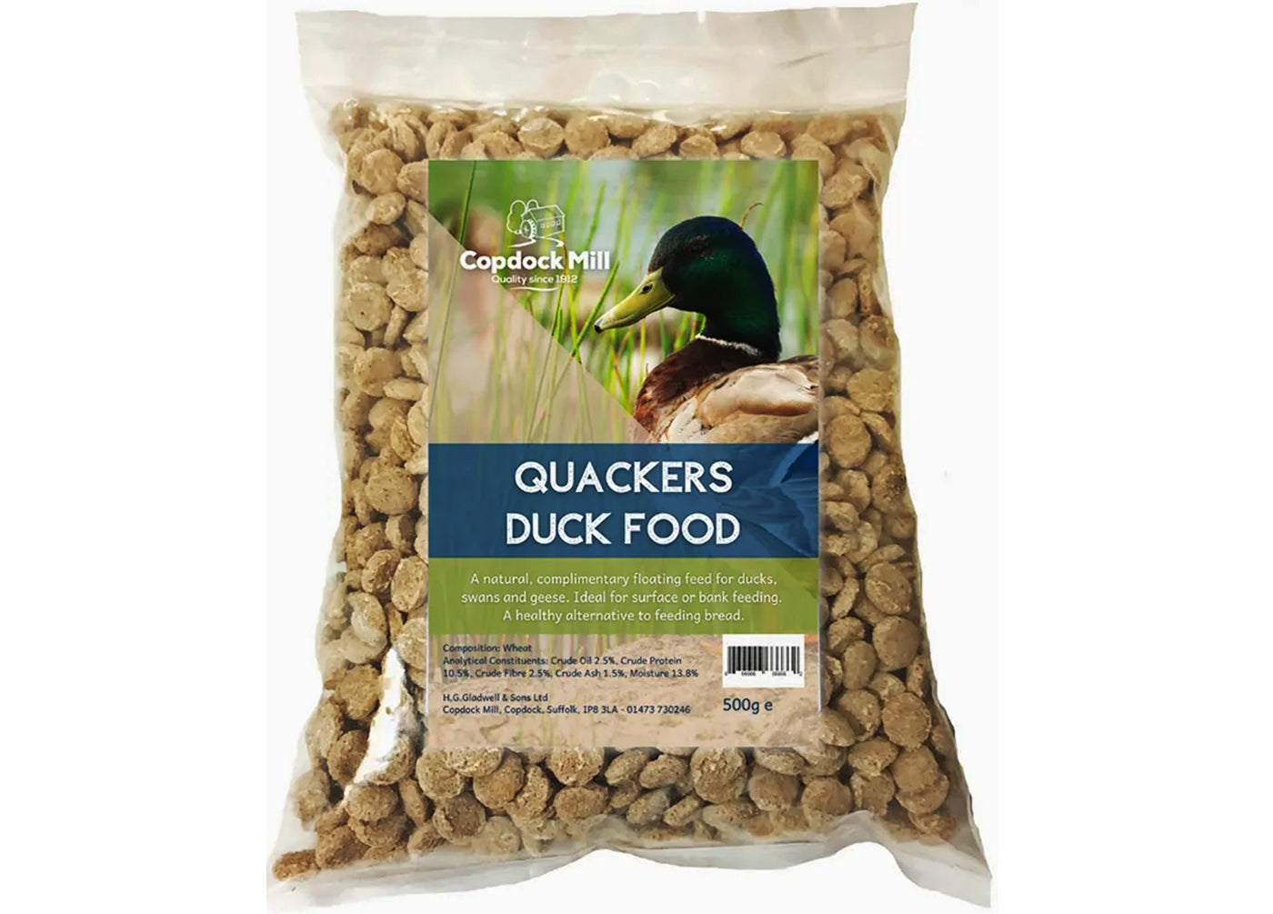 Copdock Mill - Quackers Duck Food - 500g