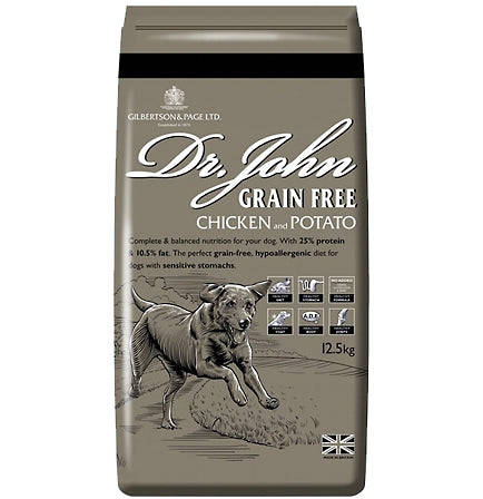 Dr. John Dog Food - Grain-Free Chicken & Potato with Vegetables & Gravy - 12.5kg