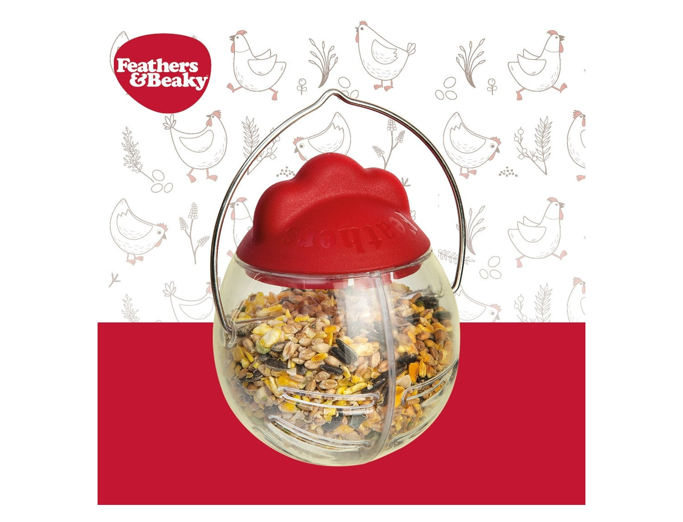 Feathers & Beaky - Peck-It Treat Dispenser for Chickens - Buy Online SPR Centre UK