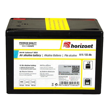 Horizont - Turbomax AB55 Energiser Battery (9 volt, 55Ah, alkaline battery)