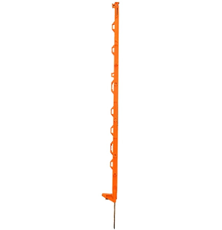 Hotline - Orange Plastic Multiwire Electric Fence Posts 104cm - (10 Pack)
