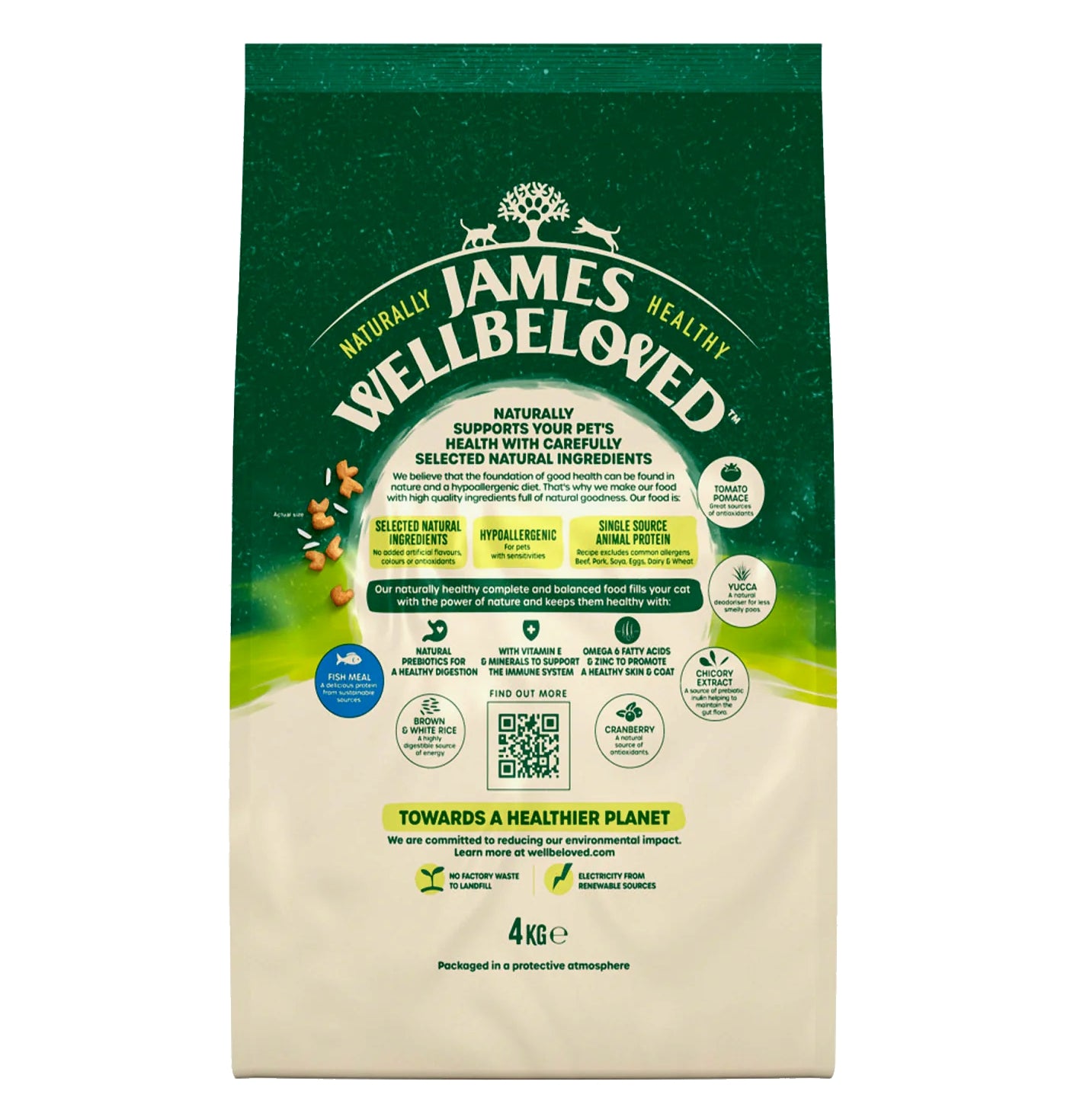 James Wellbeloved Adult Fish Rice Dry Cat Food 1.5kg Buy Online SPR Centre UK